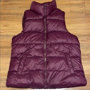 Old Navy Maroonish Purple Quilted Vest